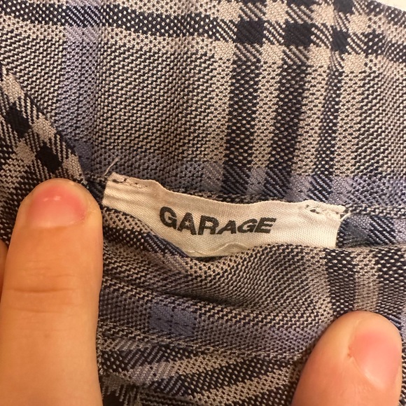 Garage Gray and Blue Plaid Skater Skirt - Picture 3 of 3